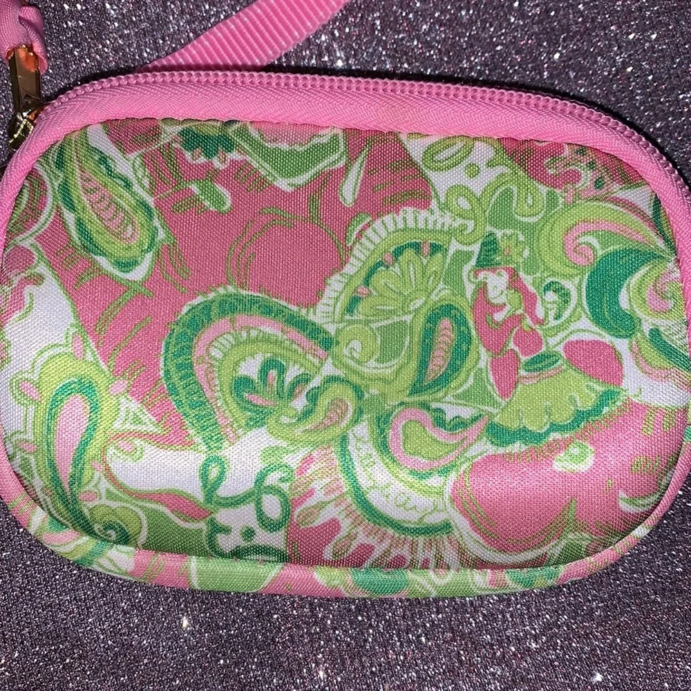 Lilly Pulitzer Wristlet Pink Soft Wallet Change‎ Purse